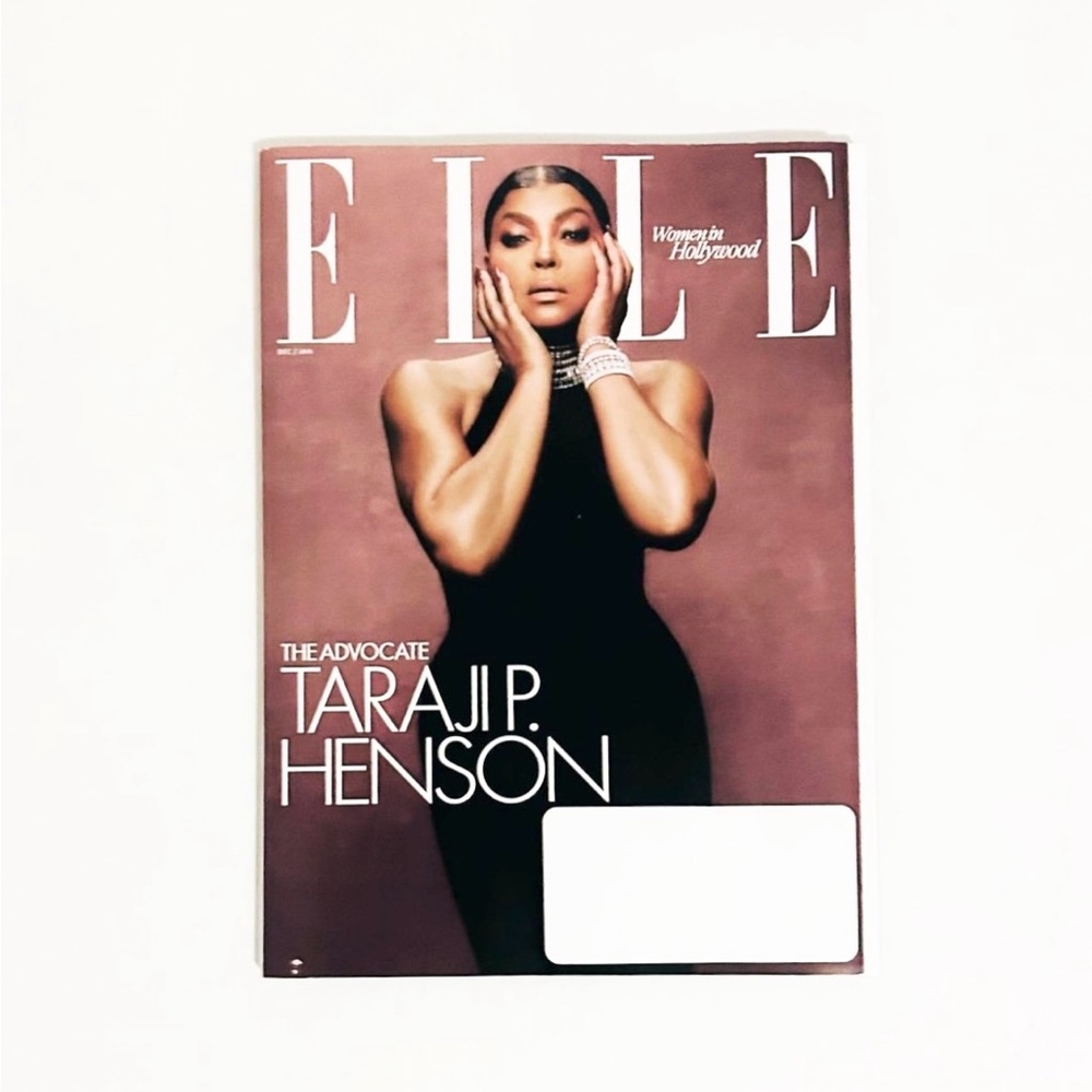 Elle Magazine CoverTaraji P. Henson - January 2024 women in Hollywood issue